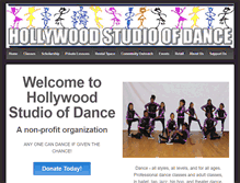 Tablet Screenshot of hollywooddancers.org